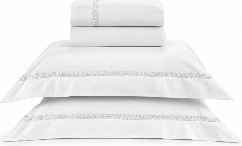 Jogo de Cama Literie Percal 200 Fios Finesse Branco - Casal  Casal