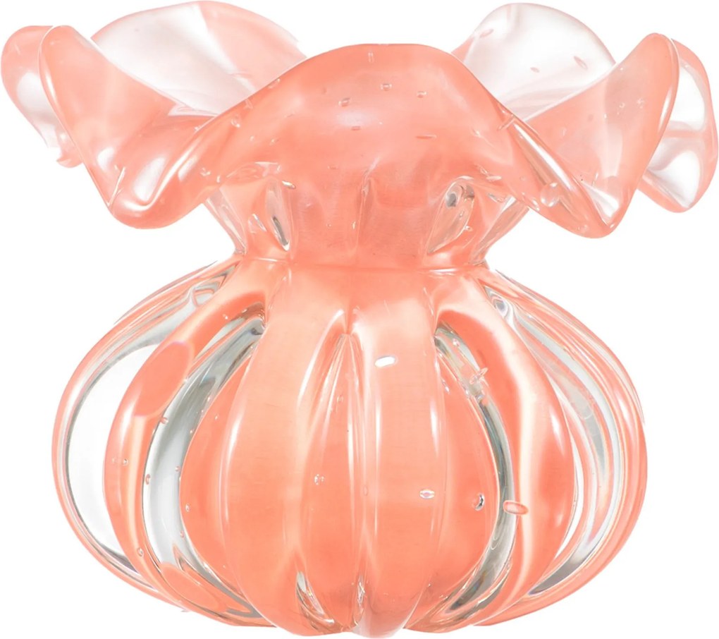 Vaso Murano Trouxinha Leida P - Quartzo Rose  Quartzo Rose