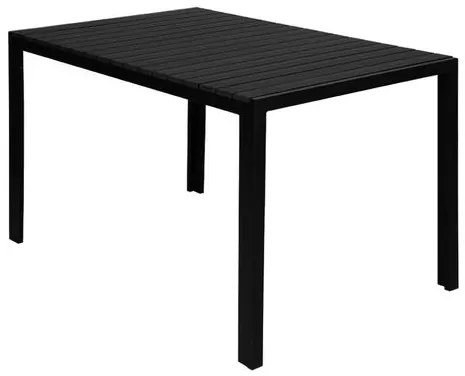 Mesa Grumari Preta Tampo Polywood Base em Alumínio - 76847 Sun House