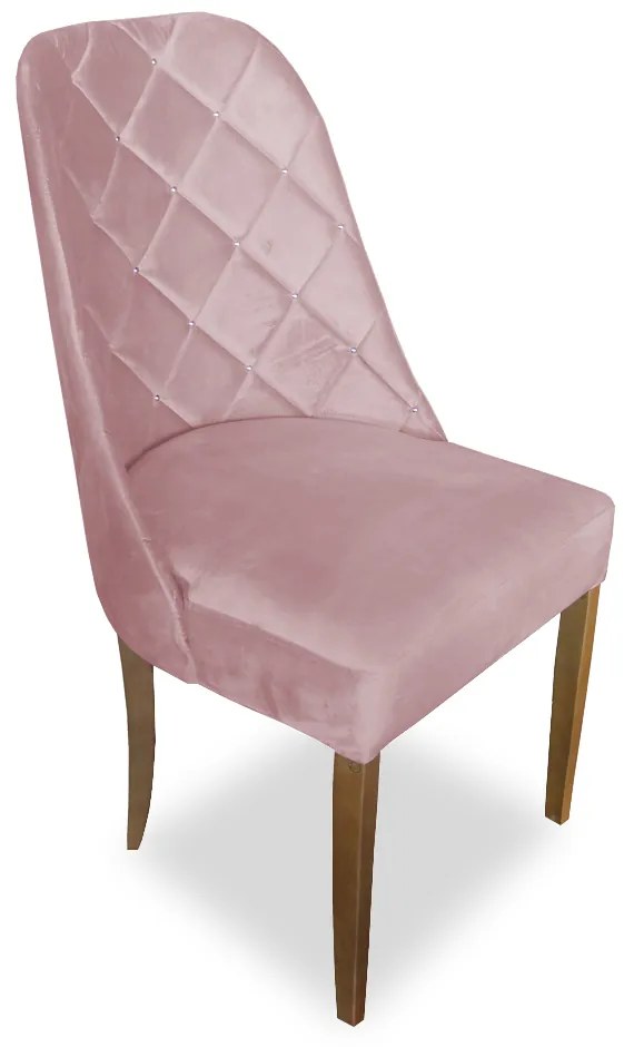 kit com 6 Cadeiras de Jantar Dublin Suede Rose