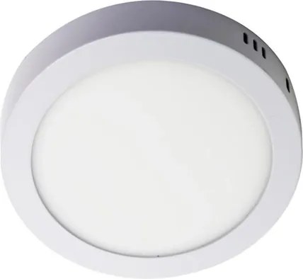 Plafon Led De Sobrepor Redondo Branco 6W Panel - LED BRANCO FRIO (6000K)