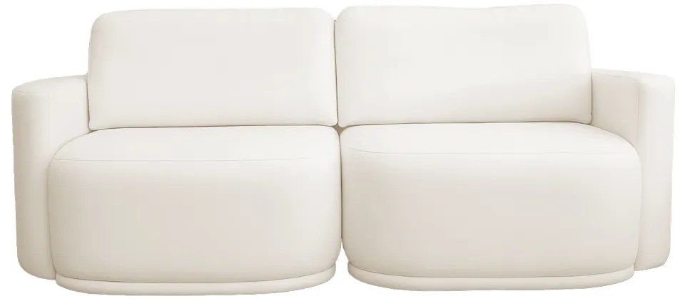 Sofá 2 Lugares Orgânico 174cm Modulado para Sala Brumma Bouclê  K01 - D'Rossi - Off White