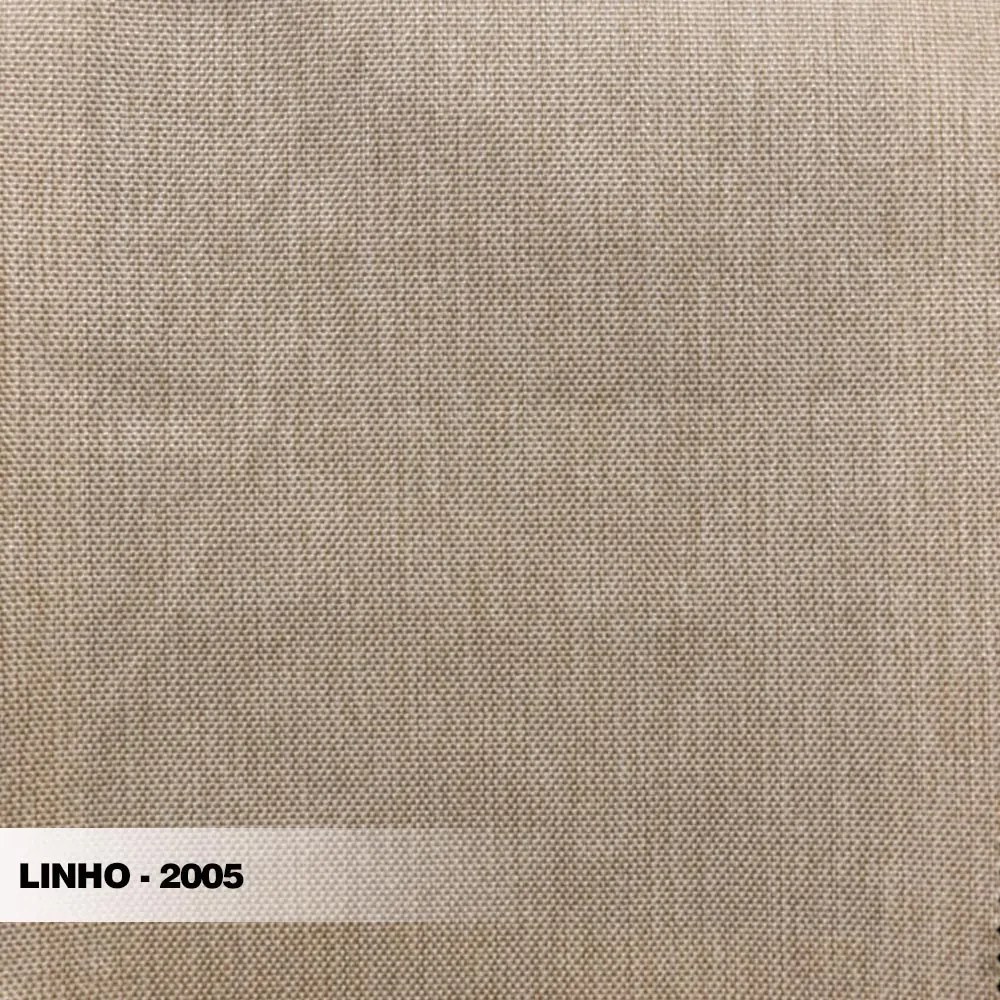 Sofá Decorativo 3 Lugares 200cm Pés em Madeira Buzz Linho Bege G63 - Gran Belo
