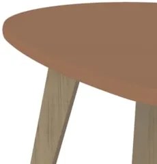 Mesa de Centro Orgânica 90cm Para Sala Cassia Terracota A09 - Mpozenat