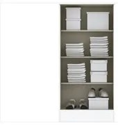 Guarda Roupa Multiuso B14 02 Portas com Pés Branco - Briz