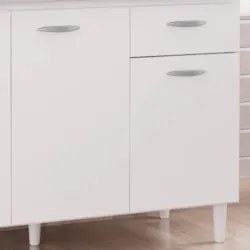 Armário de Cozinha CP01 Sem Tampo Classic Z46 Branco - Mpozenato