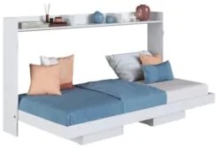 Cama Solteiro Infantil Articulação Horizontal Isis Branco A05 - Mpozen