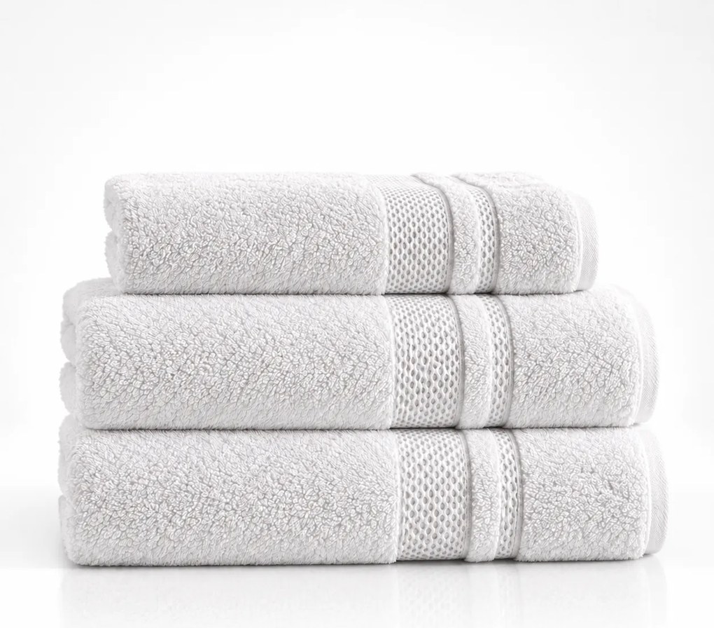 Kit 3 Pçs Toalhas Karsten 100% Algodão Yves - Branco  Branco