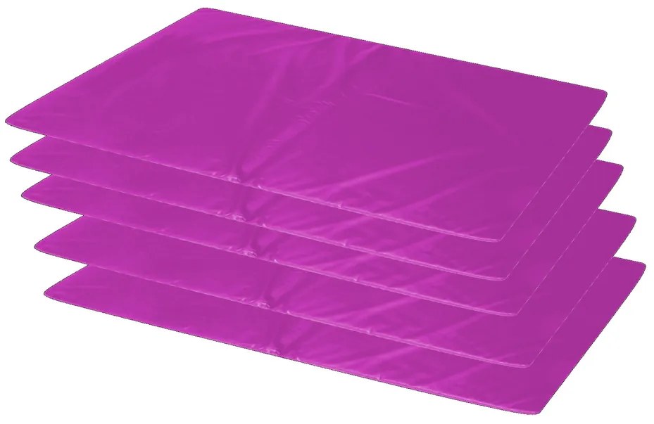 Kit 5 Colchonetes Ginástica, Academia - 100X50X3 Orthovida (Vinho)