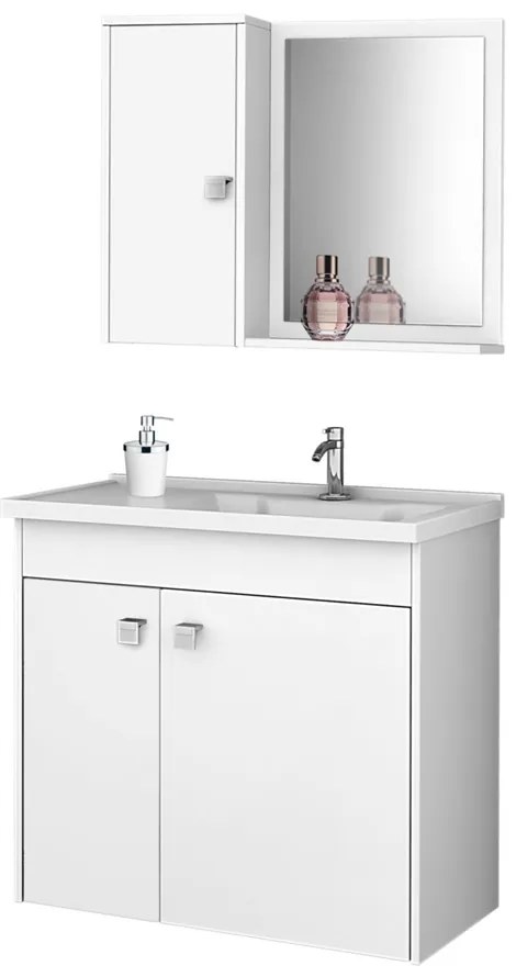 Conjunto Para Banheiro Munique Branco – Bechara Móveis