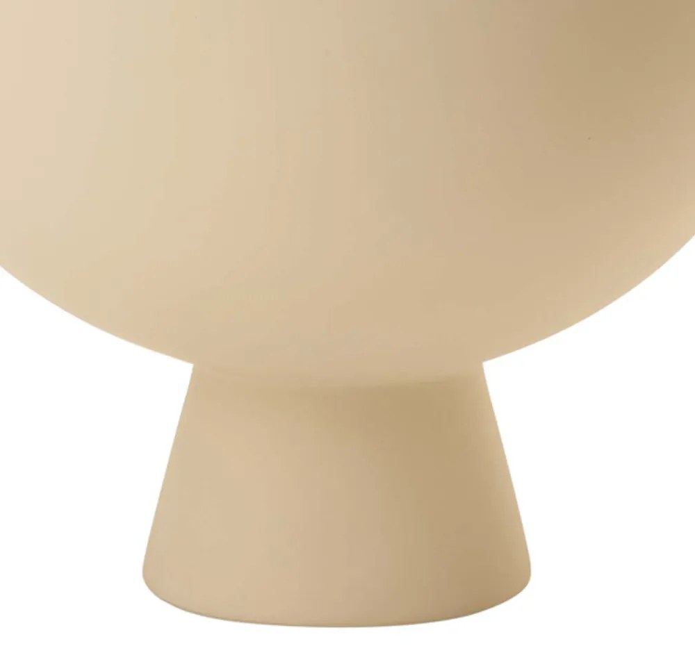Centro de Mesa Decorativo Em Cerâmica para Flores Bege 17 Cm - D'Rossi