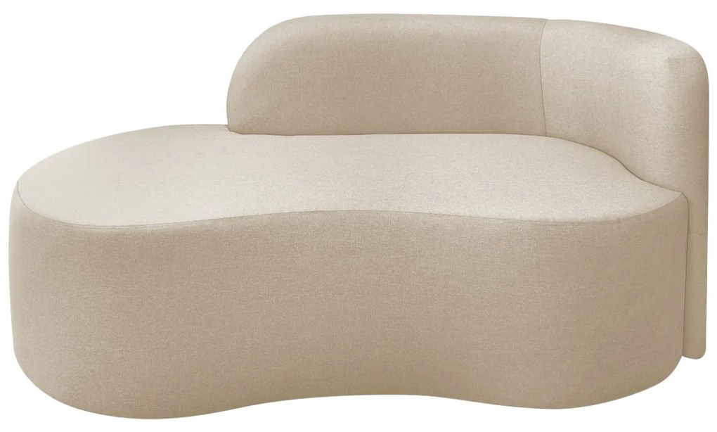 Divã Recamier Orgânico Tokyo 180cm Lado Esquerdo Linho