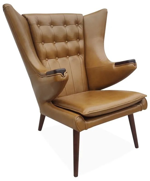 Poltrona Papa Bear Madeira Maciça Eucalipto Clássicos de Design by Hans J. Wegner