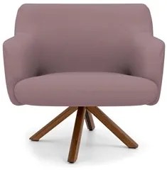 Poltrona Decorativa Giratória Base Giromad Madeira Jade Veludo C-305 R