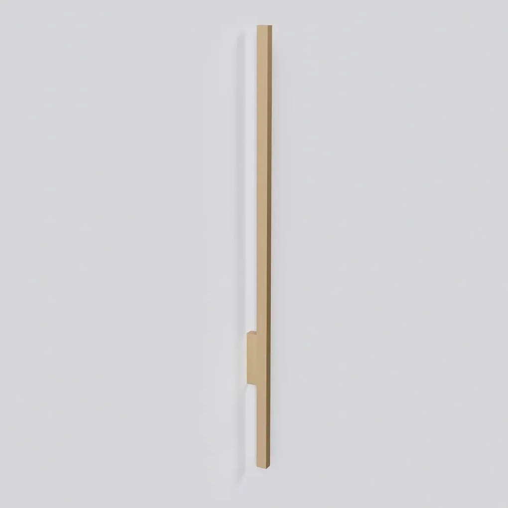 Arandela Vertical Long Slim 02X05X98Cm Led 15W 3000K - Qimporta Ar2522 (CHAMPANHE)