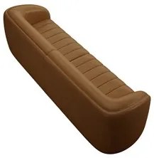 Sofá Living Decorativo 4 Lugares 332cm Meris M22 Sintético Caramelo -