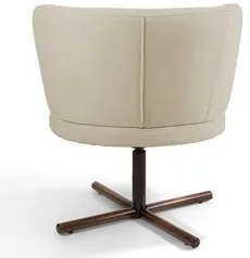 Kit 02 Poltronas Decorativas Melissa Base Xis Giratória C-107 Linho Be