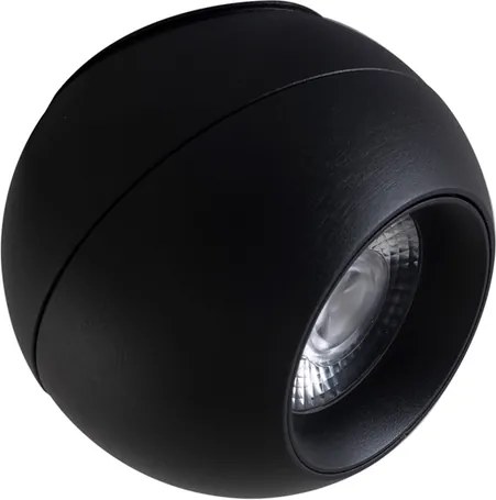 Spot Led De Sobrepor Aluminio Preto 12W 125 3000K Iris