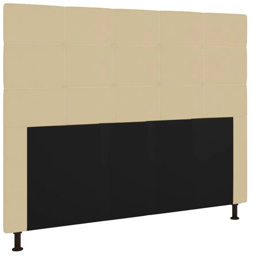 Cabeceira Stambul Para Cama Box Casal 140 cm Corino - D'Rossi - Bege
