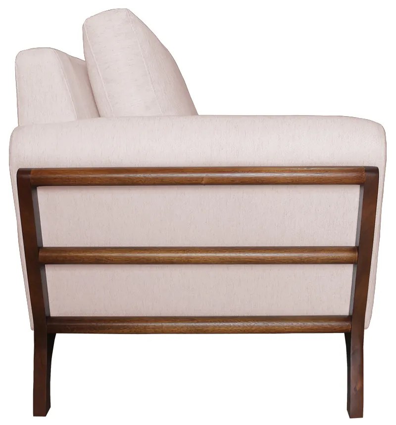 Poltrona Decorativa Sabrina Linho Rosê