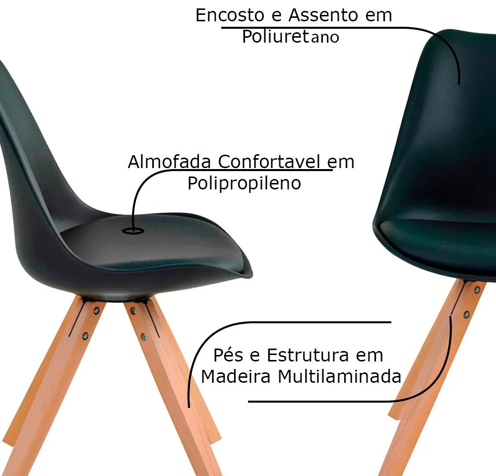 Cadeira Decorativa Sala e Escritório Neo (PP) Preta G56 - Gran Belo