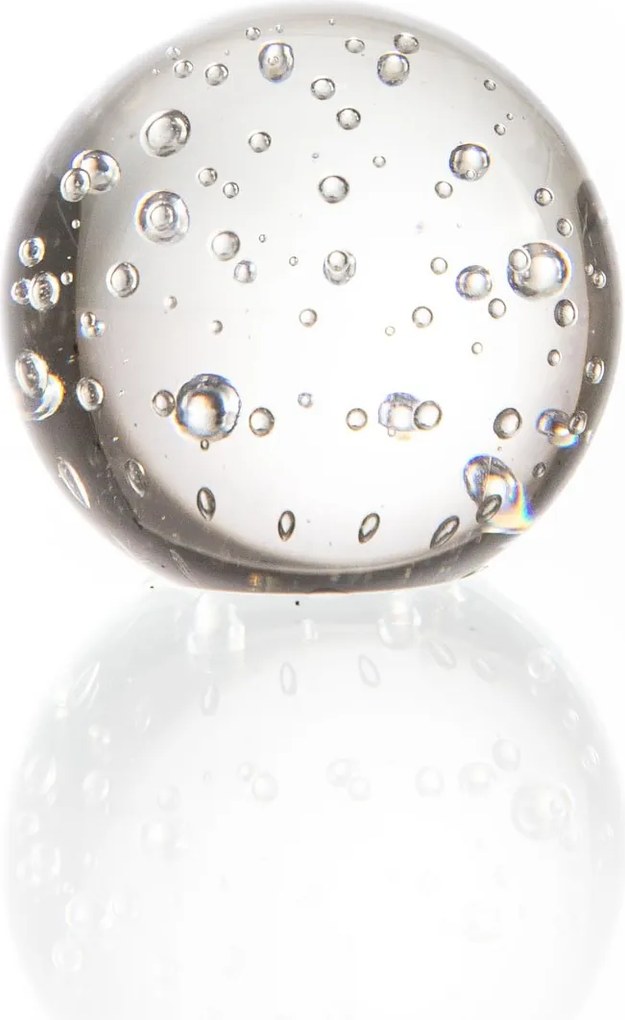 Esfera Murano Bubbles P Cristal Transparente