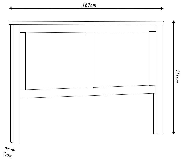 Cabeceira para Cama Queen Size Madeira Maciça Osiris Branco/Freijó - G74 - Gran Belo