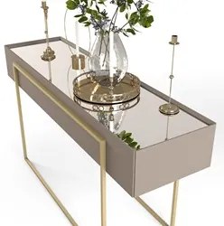 Kit 2 Aparadores para Sala Estar Espelhado Suri Amarula - DJ Móveis