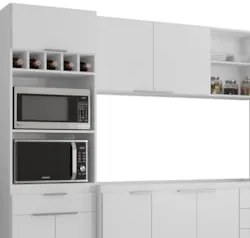 Armário de Cozinha CP04 Para Pia 150cm Pérola Z34 Branco - Mpozenat