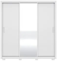 Guarda Roupa 3 Portas 2 Gavetas Com Pés Quadrado Residence D02 Branco