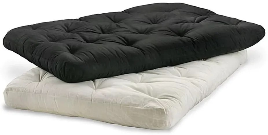 Colchonete Futon Dobravel Enrolavel 130X60X15Cm Orthovida (Preto)