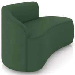 Sofá 2 Lugares Para Sala 140cm Orgânico Wendi Veludo Verde I01 - Mpoz