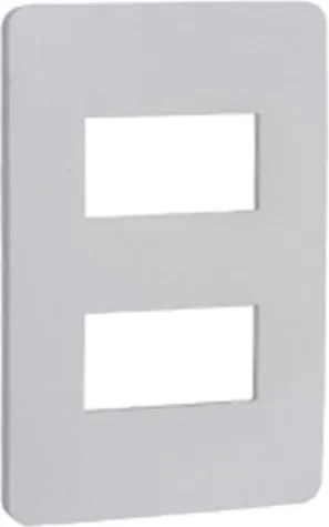 Placa 4X2 Termoplastico Branco 2 Modulos Orion