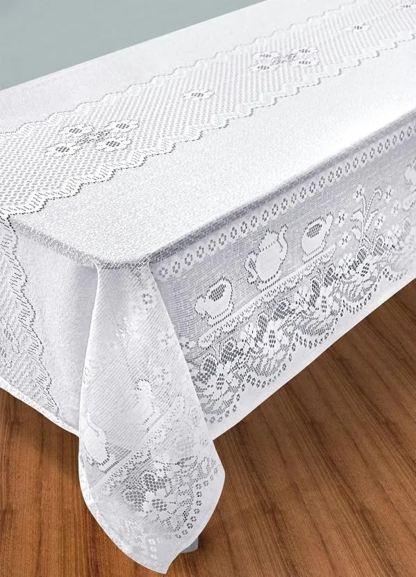 Toalha de Mesa Retangular Bule 215x150 Cm