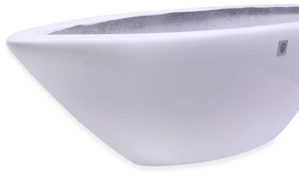 Vaso Decorativo Barca Branco 17x63x17cm - D'Rossi