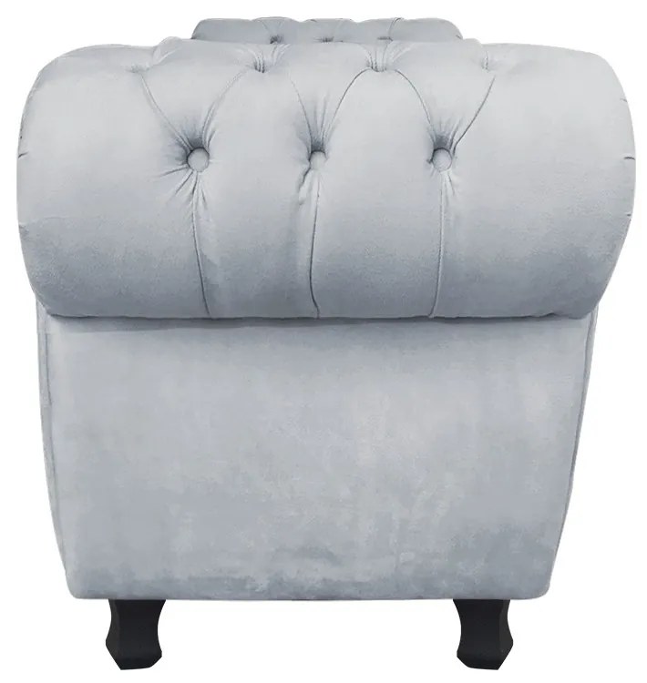 Recamier com Baú Grécia 195 cm Namoradeira Calçadeira Suede Cinza D'Rossi