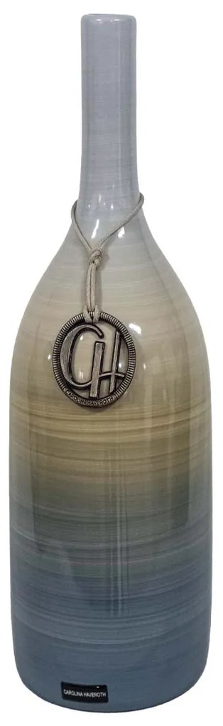 Vaso Garrafa Decorativo em Cerâmica Carolina Haveroth - Borboleta Alto Brilho  Kleiner