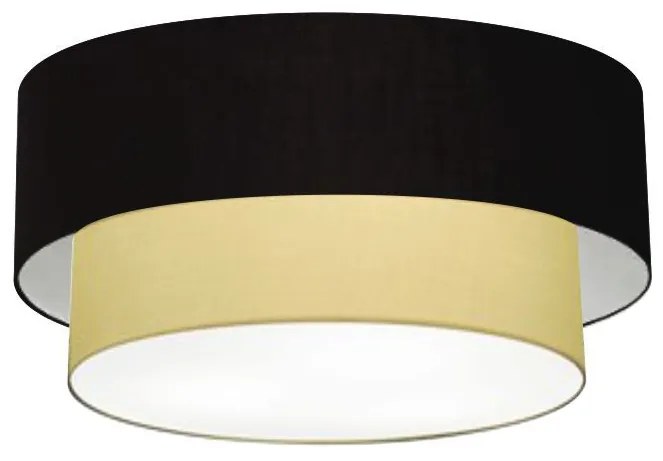 Plafon Para Banheiro Cilíndrico SB-3017 Cúpula Cor Preto Bege