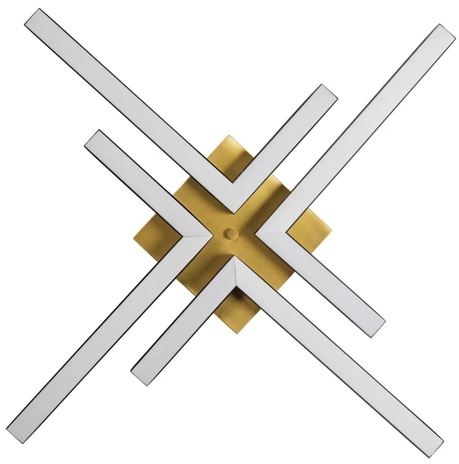 Plafon Play Quadrado 82X82Cm Led 49,2W Bivolt / "l" C/ 21,5X39Cm | Usi... (MR-T - Marrom Texturizado, 3000k)