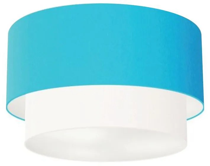 Plafon Para Banheiro Cilíndrico SB-3045 Cúpula Cor Azul Turquesa Branco