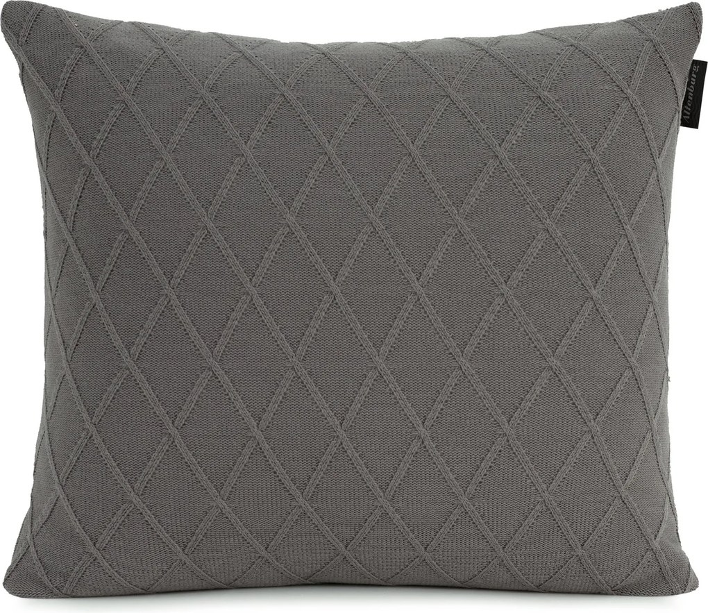 Almofada de Tricô Altenburg Amara 45x45 - Cinza Aço  Cinza Aço