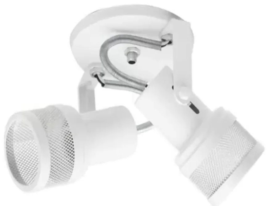 Spot B2 Simples Telinha Para 2x E27 Led Bulbo Branco - Bivolt