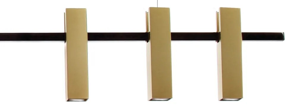 Pendente Square Retangular 120X04X38Cm Tubo Quadrado Fixo Assimetricos... (PRETO)