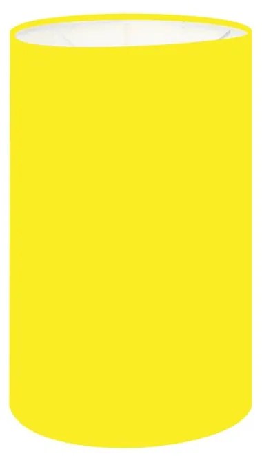 Cúpula Abajur Cilíndrica Cp-8002 Ø13x30cm Amarelo