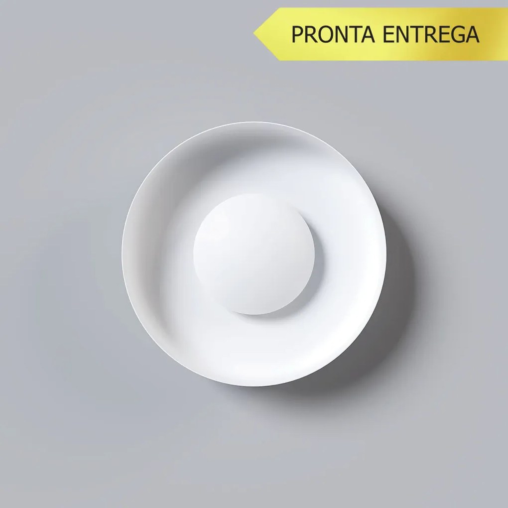 Arandela Rebatedor Eclipse Ø33Cm 02Xg9 - Qimporta Ar2367 (PRETO / CHAMPANHE)