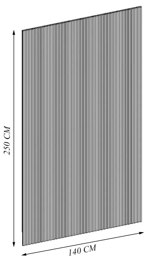 Painel Decorativo Ripado para Parede Mahalo 140x250 MDP Nature G77 - Gran Belo