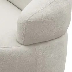 Sofá 2 Lugares Living Orgânico Sala de Estar 140cm Conka F05 Boucle Of
