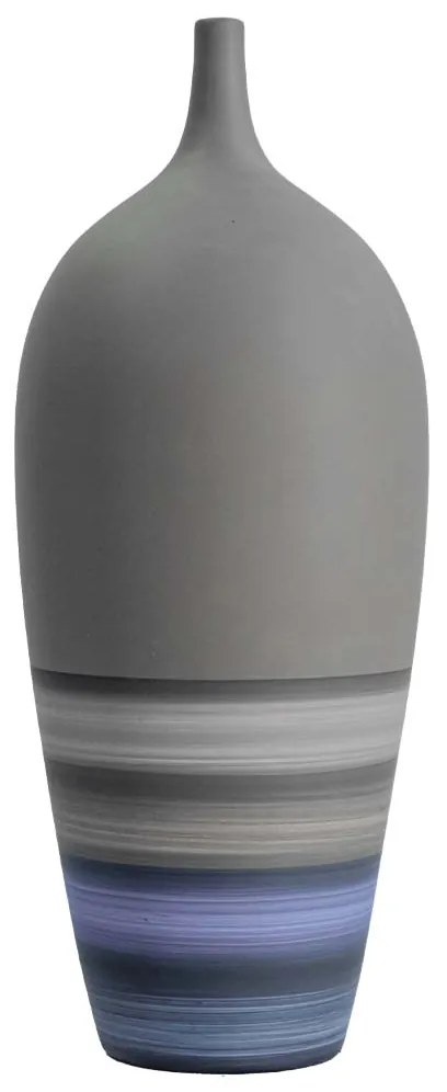 Vaso Garrafa P Decorativo em Cerâmica - Lagunas Fosco Kleiner