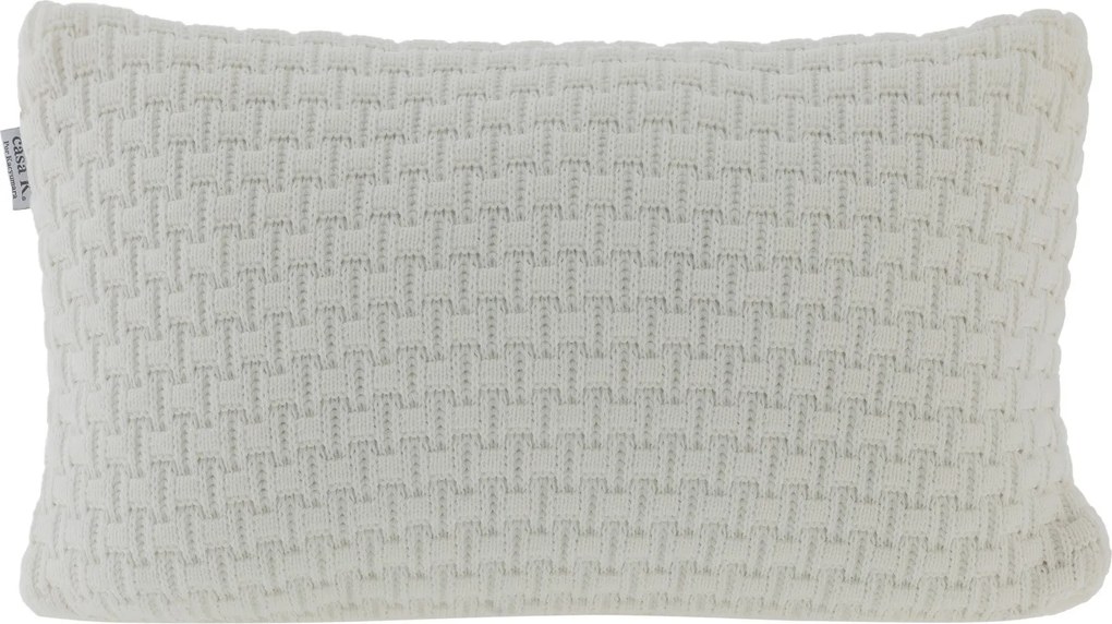 Almofada Kacyumara Tricot 100% Acrílico Vivat 45x45 - Off White Off White