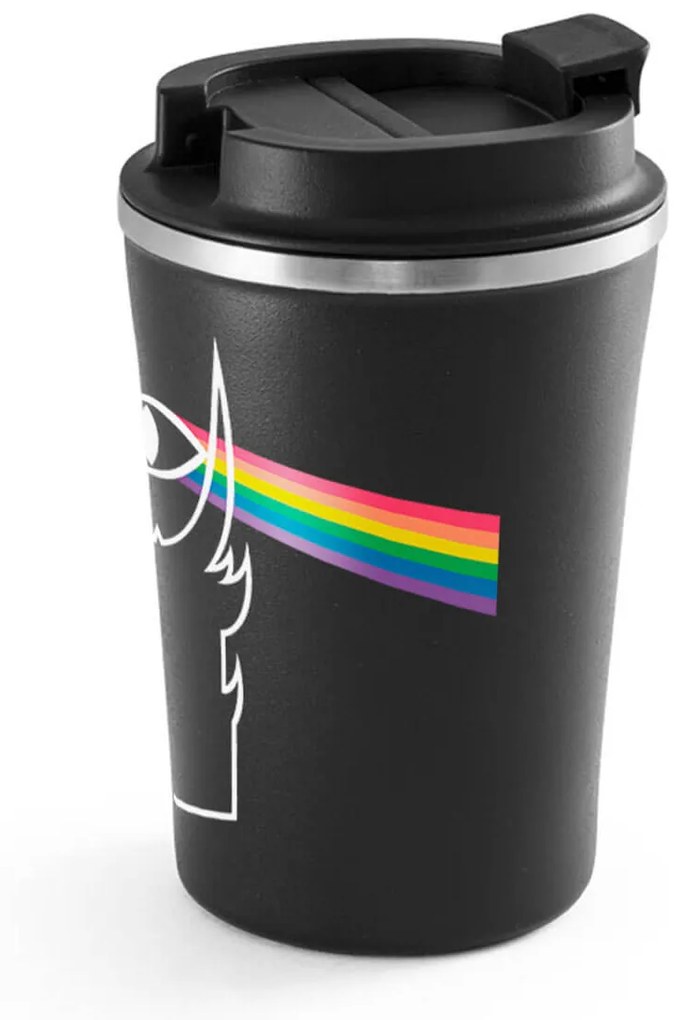 Copo Térmica Chá Café e Cerveja 470ml Olho de Sauro Prisma Cores - Preto